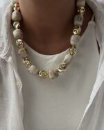 گردنبند سنگ سنتتیک و رزینی - Image 3