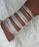 دستبند های چندرج آبکاری نقره - Image 2